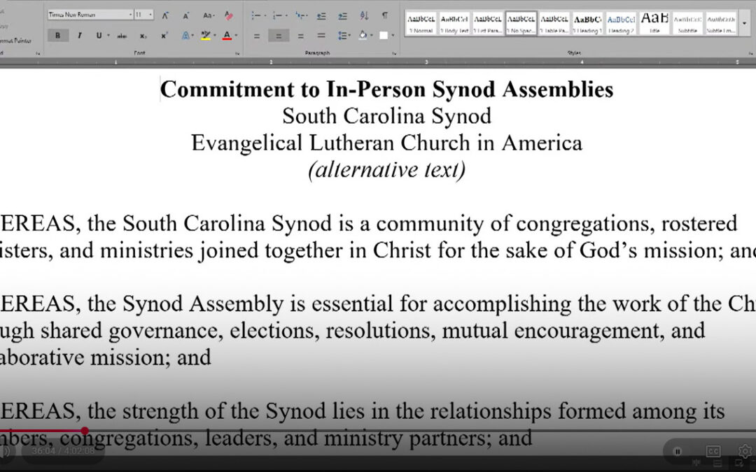 2026 Assembly: Report on Reference and Counsel